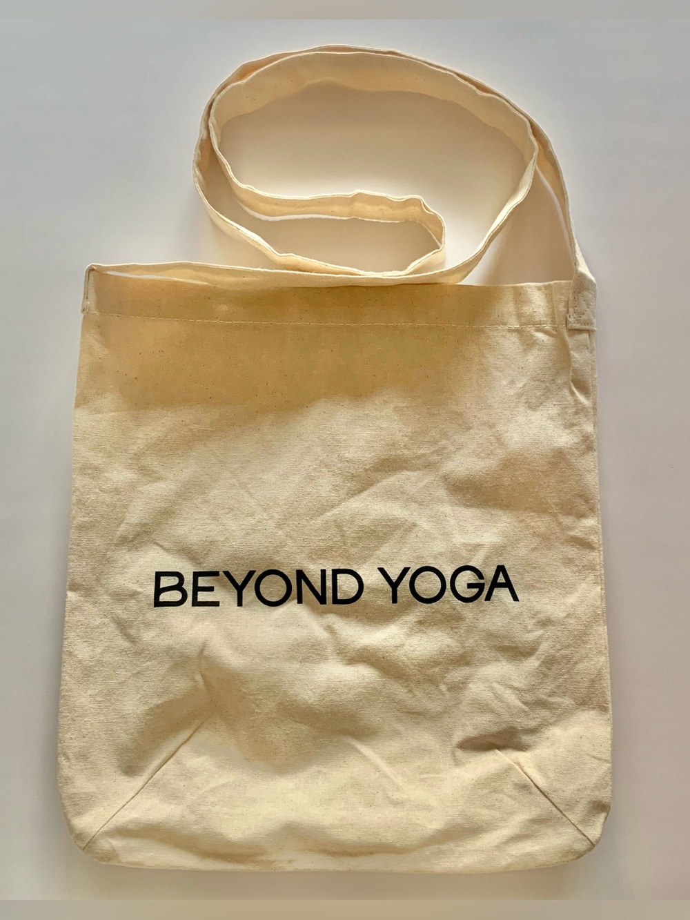 Beyond Yoga Mini Tote Bag Cream and Black